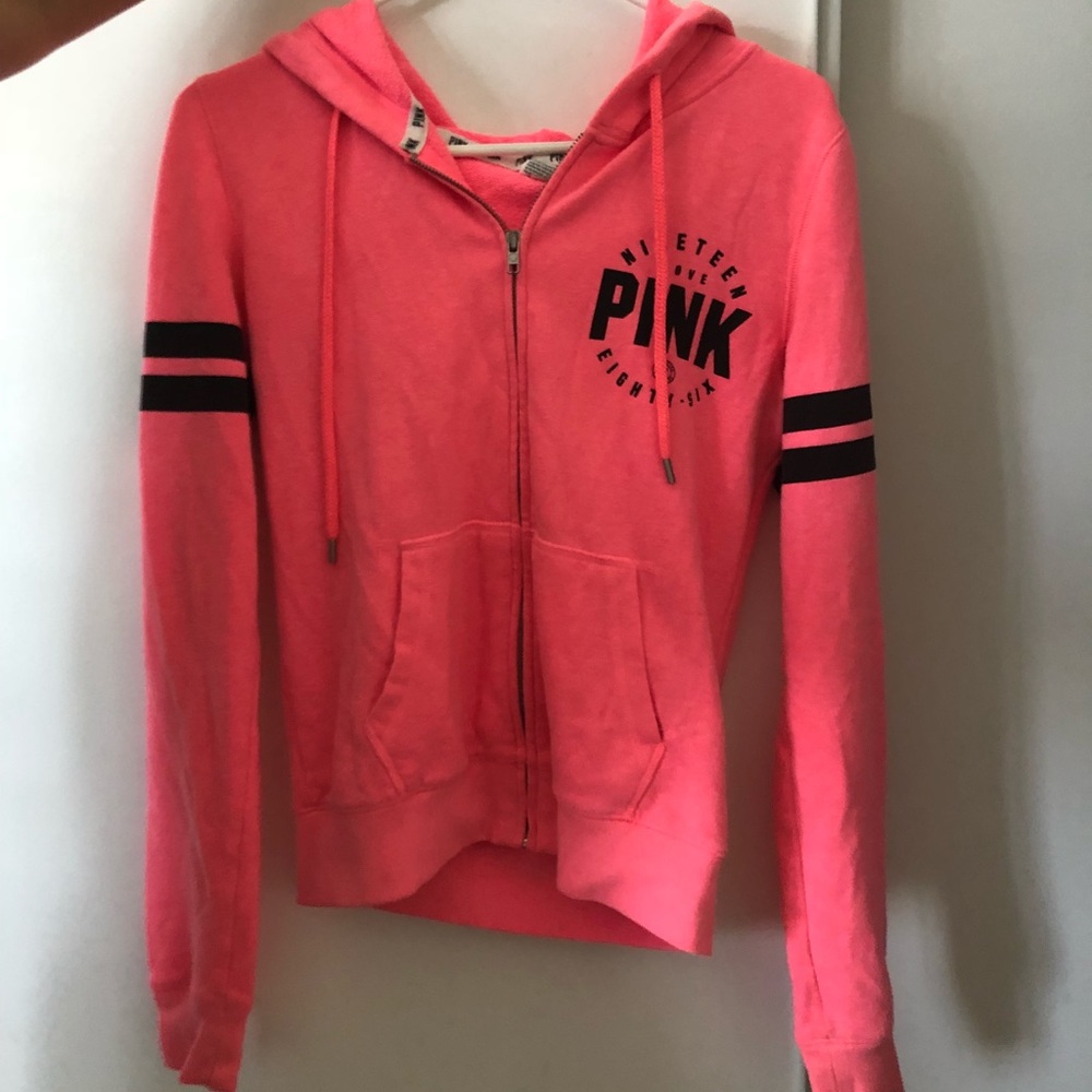 Pink zip-up
